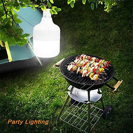 خرید چراغ اضطراری شارژی V-۵۰؛ چراغ LED قابل حمل با آویز استیل - تصویر 3