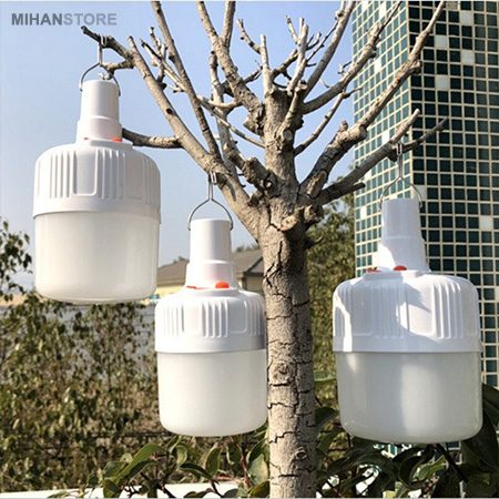 خرید چراغ اضطراری شارژی V-۵۰؛ چراغ LED قابل حمل با آویز استیل - تصویر 5