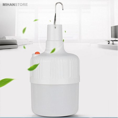خرید چراغ اضطراری شارژی V-۵۰؛ چراغ LED قابل حمل با آویز استیل - تصویر 6