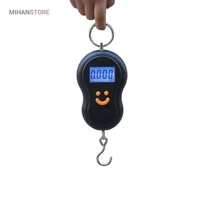 خرید ترازو آویز دیجیتال مدل لبخند؛ ترازوی جیبی ۵۰ کیلویی با ۴ واحد - تصویر 5