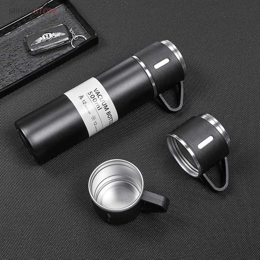 خرید فلاسک لاکچری سه لیوان؛ ست فلاسک و لیوان استیل مسافرتی - تصویر 10