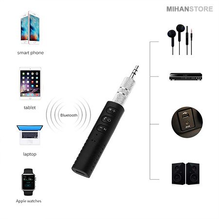 خرید دانگل بلوتوث AUX پیشرفته BT-۴۵۰؛ بلوتوث ماشین و پخش خانگی - تصویر 5