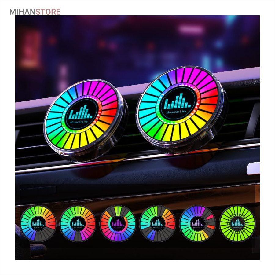 خرید چراغ اکولایزر خودرو و خوشبو کننده ماشین؛ گجت نورپردازی RGB - تصویر 2