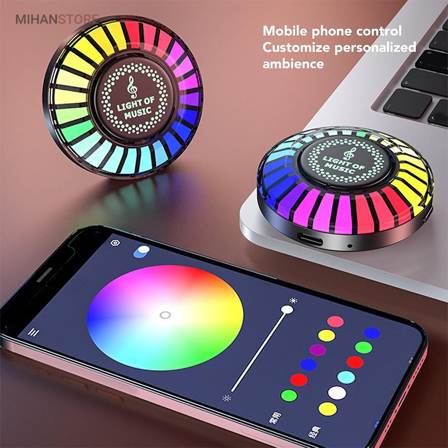 خرید چراغ اکولایزر خودرو و خوشبو کننده ماشین؛ گجت نورپردازی RGB - تصویر 8