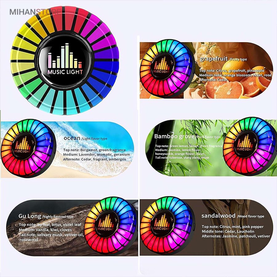 خرید چراغ اکولایزر خودرو و خوشبو کننده ماشین؛ گجت نورپردازی RGB - تصویر 10