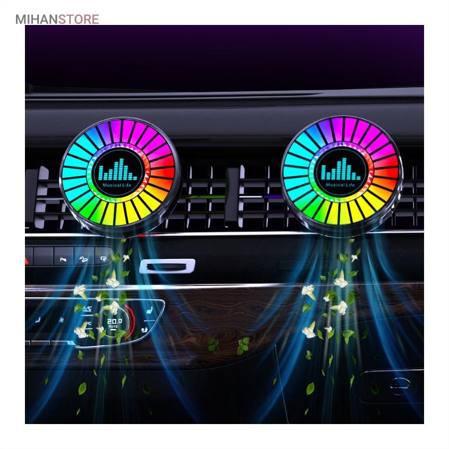 خرید چراغ اکولایزر خودرو و خوشبو کننده ماشین؛ گجت نورپردازی RGB - تصویر 12