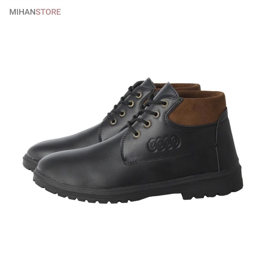 خرید کفش نیم بوت مردانه Ecco مدل Black؛ کفش چرم اسپرت و رسمی - تصویر 2