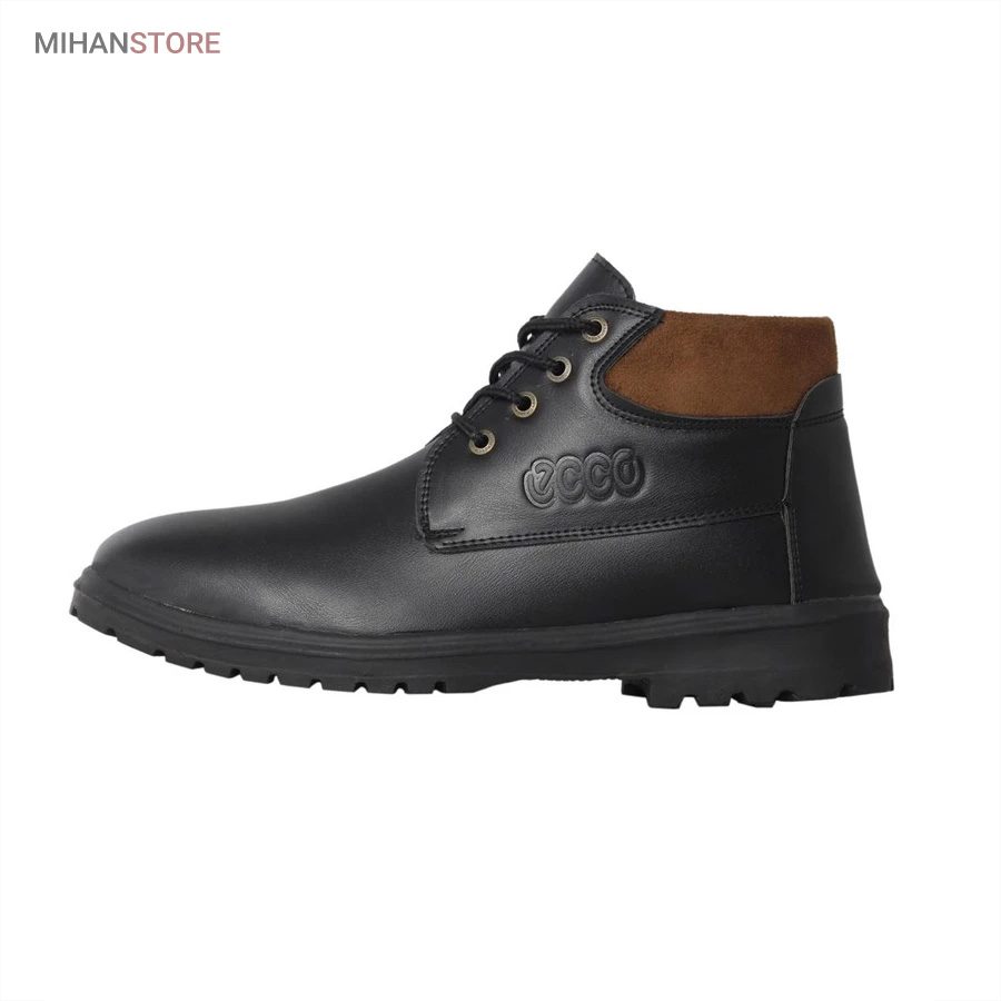 خرید کفش نیم بوت مردانه Ecco مدل Black؛ کفش چرم اسپرت و رسمی - تصویر 3