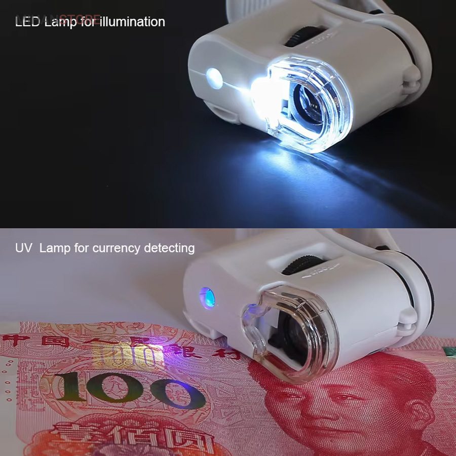 خرید میکروسکوپ موبایل یونیورسال؛ لنز ۶۰ برابر با چراغ LED و UV - تصویر 5