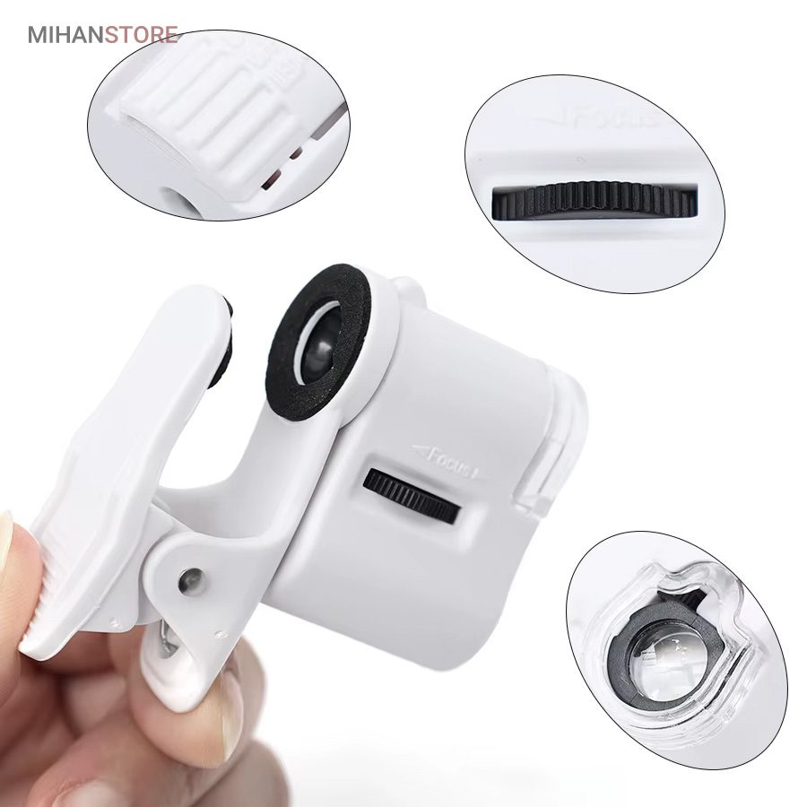 خرید میکروسکوپ موبایل یونیورسال؛ لنز ۶۰ برابر با چراغ LED و UV - تصویر 10